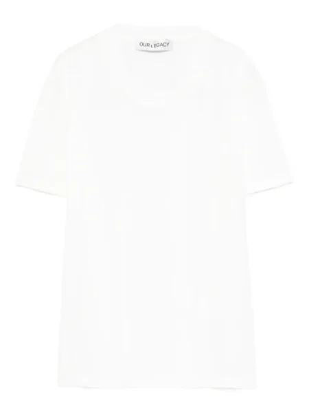 Koszulka Our Legacy z okrągłym dekoltem biała
