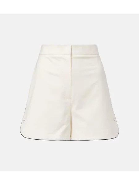 Pantaloni scurți Max Mara din canvas alb