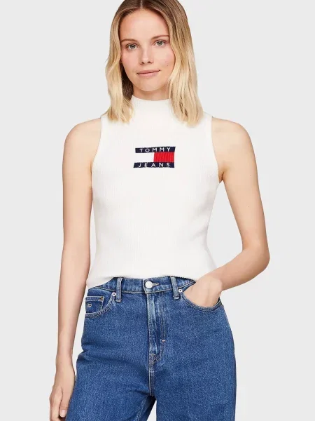 Топ Tommy Jeans білий