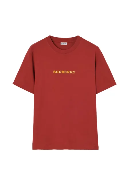 Tricou Burberry cu autograf roșu