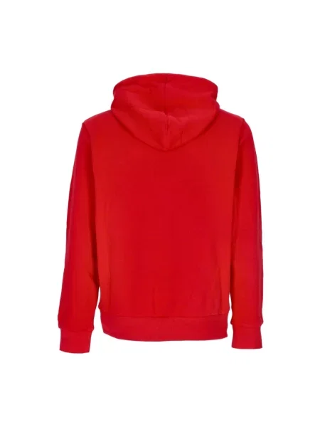 Bluza z kapturem New Era z kapturem z logo czerwona