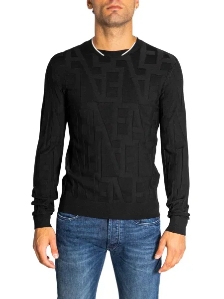Pulover Emporio Armani črna
