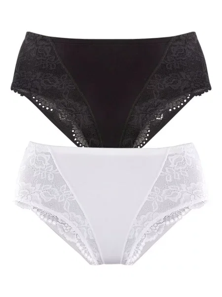 PETITE FLEUR Spodnje hlače za oblikovanje črna bela