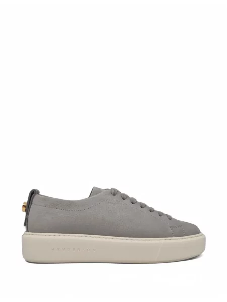 Sneakerși Henderson Baracco din piele gri