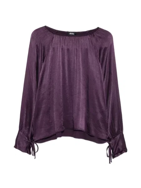 Top Dixie cu legături violet