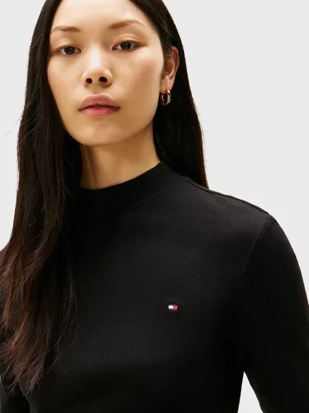 Лонгслів Tommy Hilfiger чорний