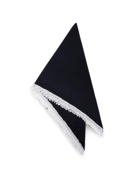 Fular Ganni de lână negru