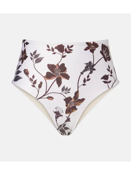 Bikini Agua By Agua Bendita cu model floral alb
