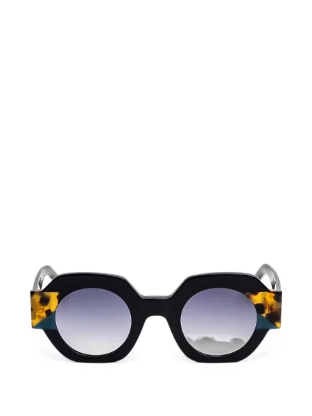 Ochelari de soare Kaleos cu imprimeu geometric negru