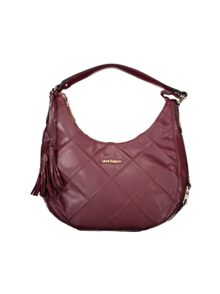 Lniana torebka Laura Biagiotti brązowa