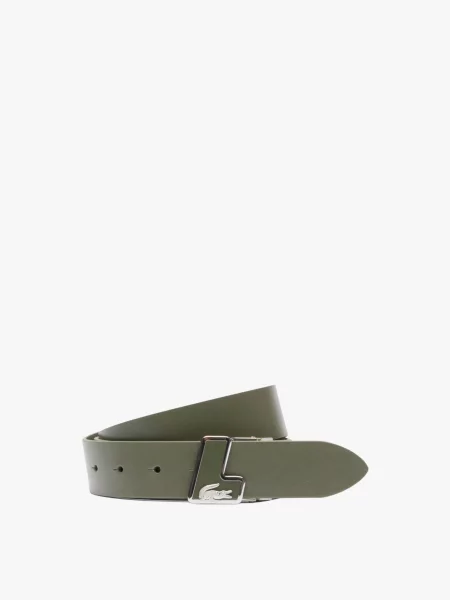 Ремінь Lacoste зелений