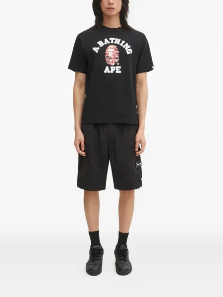 Tricou A Bathing Ape® cu imagine negru