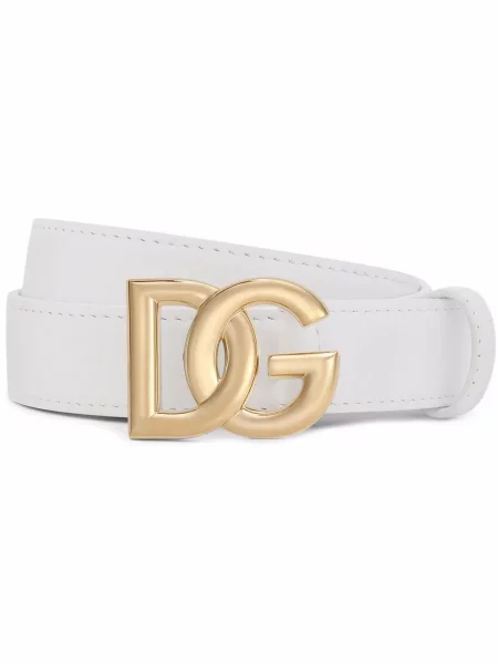 Curea Dolce & Gabbana din piele alb