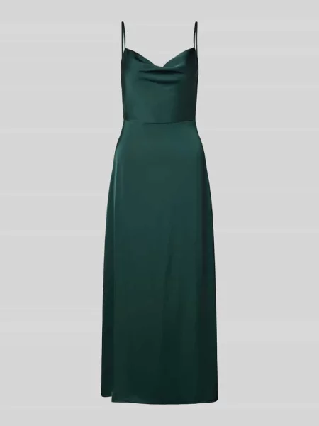 Sukienka midi w kroju regular fit z dekoltem na plecach model Ravenna' Vila