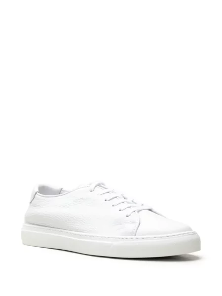 Sneakerși Chuckies din piele alb