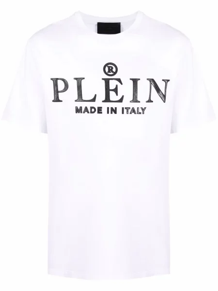 Tricou Philipp Plein cu imagine alb