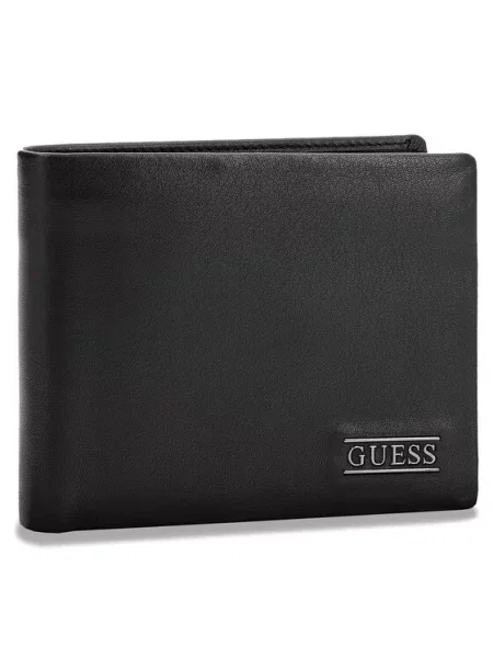 Πορτοφόλι Guess New Boston Billfold W/Coin Pkt μαύρο
