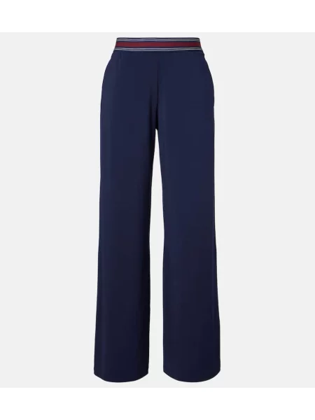 Pantaloni The Upside cu picior lat albastru