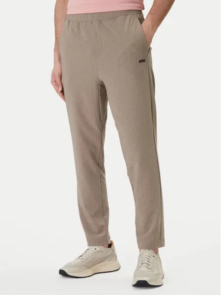 BOSS Pantaloni din Terrace Tapered Fit bej