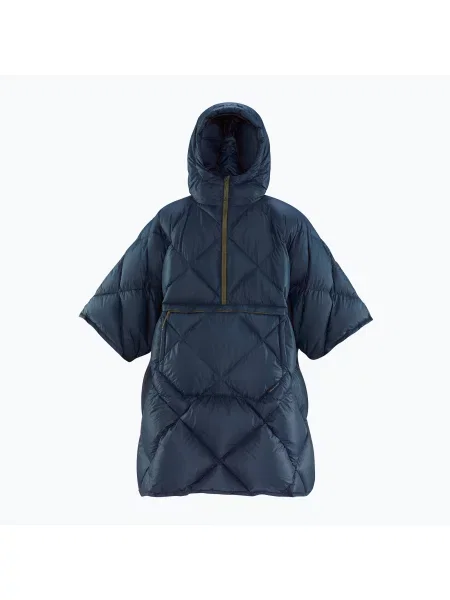 Peleryna turystyczna Therm a Rest Honcho Poncho Down outspace blue niebieski