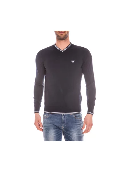 Sweter Armani Jeans niebieski