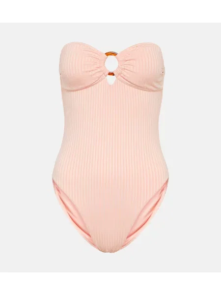 Strój kąpielowy Melissa Odabash bez ramiączek różowy