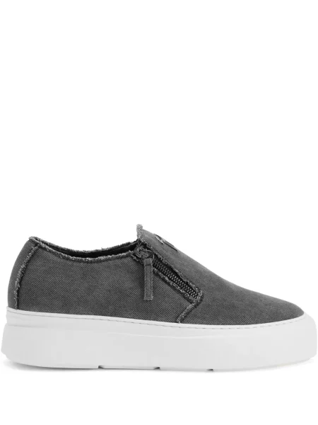 Sneakerși Giuseppe Zanotti din piele gri