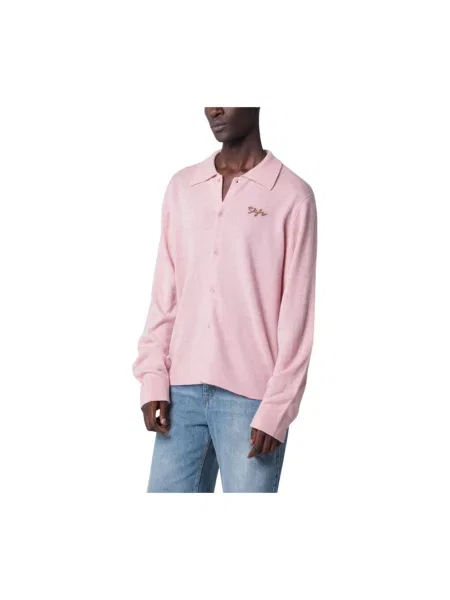 Sweter Séfr wełniany różowy