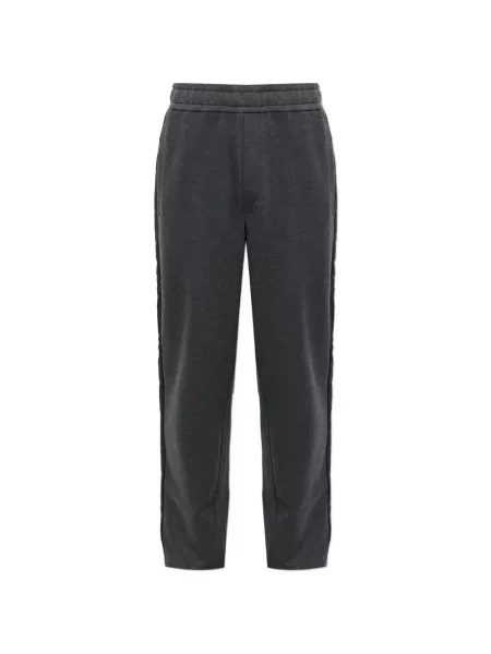 Pantaloni Moncler alergare cu autograf gri
