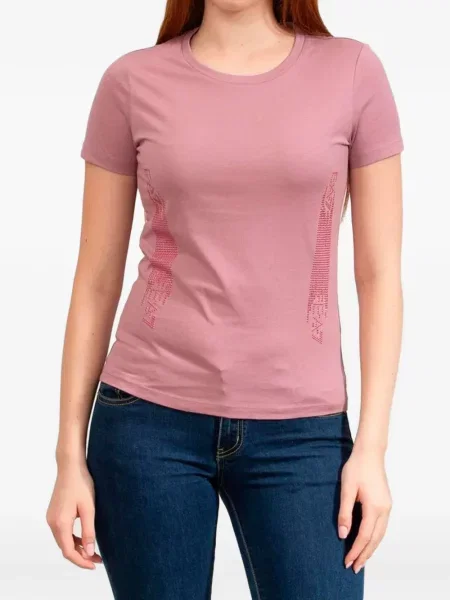 Stras tricou Ea7 Emporio Armani roz