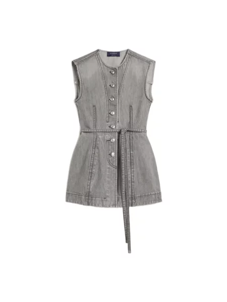 Kamizelka jeansowa Max Mara szara
