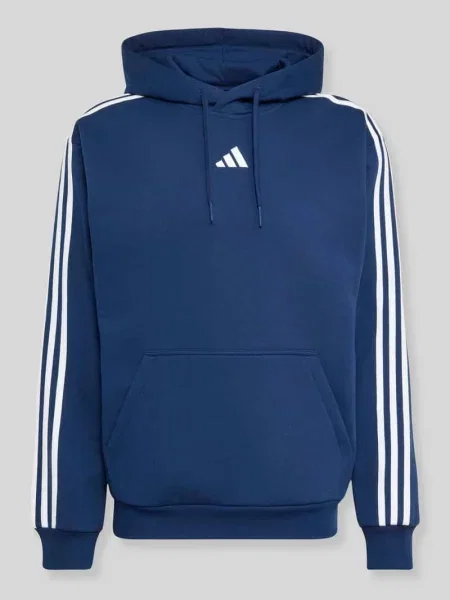 Bluza o kroju regular fit z mieszanki bawełny Adidas Sportswear granatowa