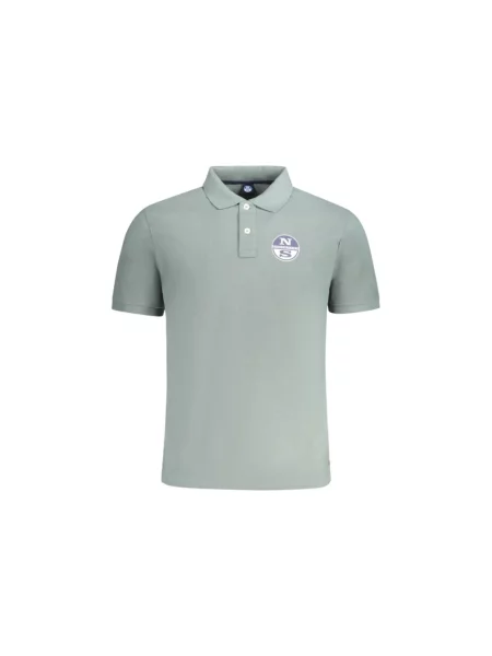 Koszulka polo North Sails z krótkim rękawem klasyczna zielona