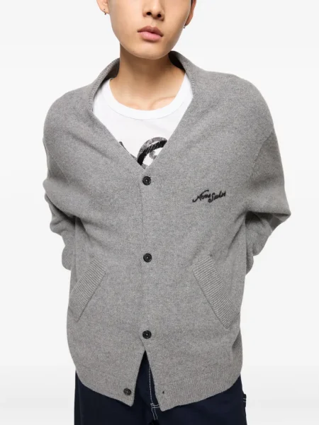 Cardigan Acne Studios cu broderie gri