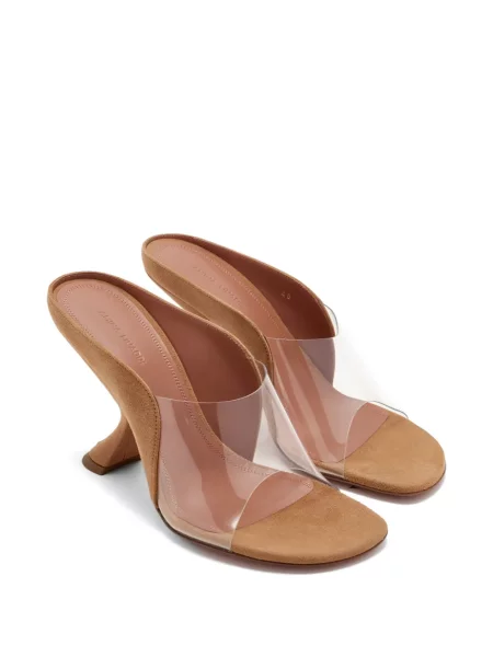 Papuci tip mules Amina Muaddi alb