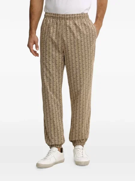 Pantaloni Lacoste cu imagine cu imprimeu geometric