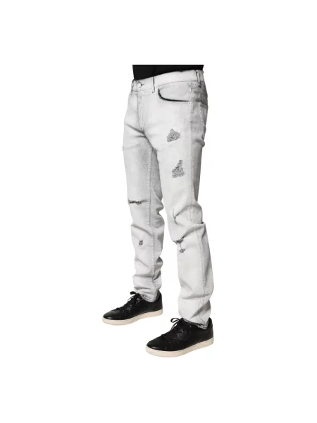 Skinny jeansy skinny Dolce And Gabbana białe