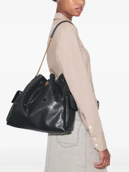 Geantă Tory Burch cu cordon negru