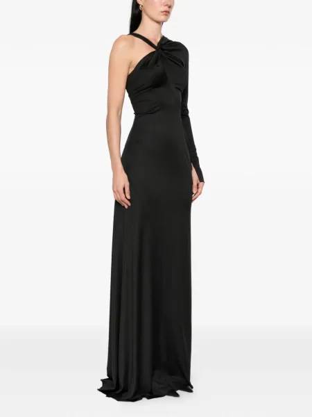 Rochie Victoria Beckham asimetrică negru