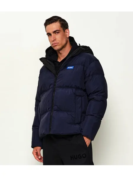 Hugo Blue Geacă | Relaxed fit albastru