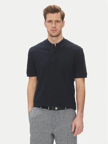 BOSS Tricou polo H-Pratt Bleumarin