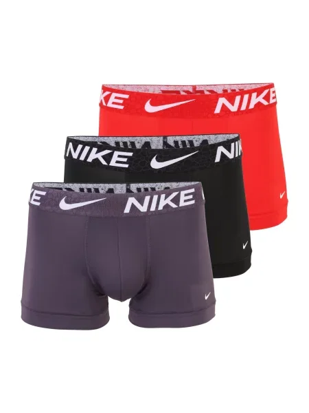 NIKE Underwear Boksarice temno siva / rdeča / črna bela