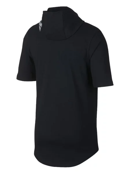 Lung tricou Nike cu model floral din jerseu gri