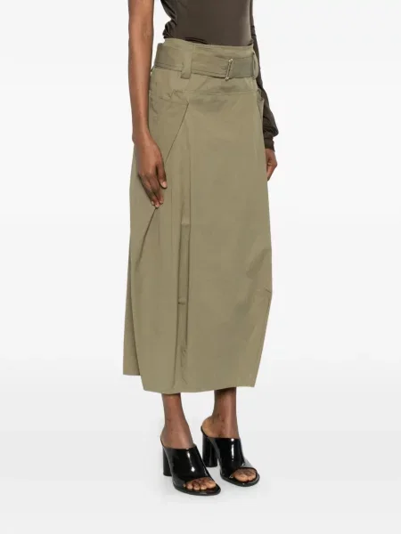Fustă midi Su verde