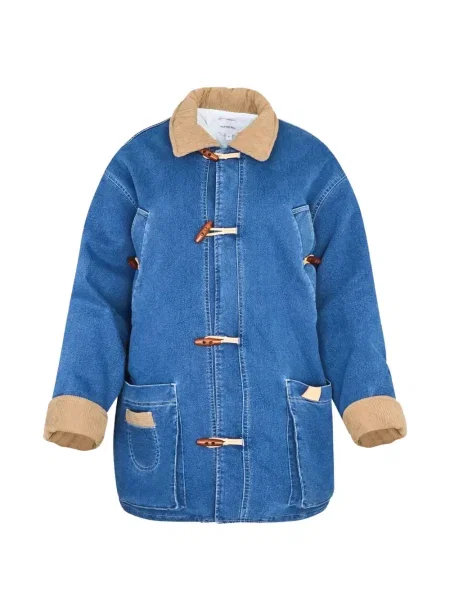 Geacă Hunter Bell de catifea cord albastru