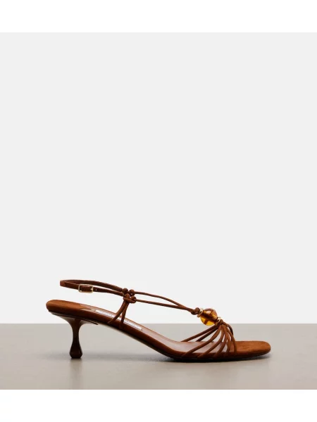 Sandale Jimmy Choo din piele de căprioară maro