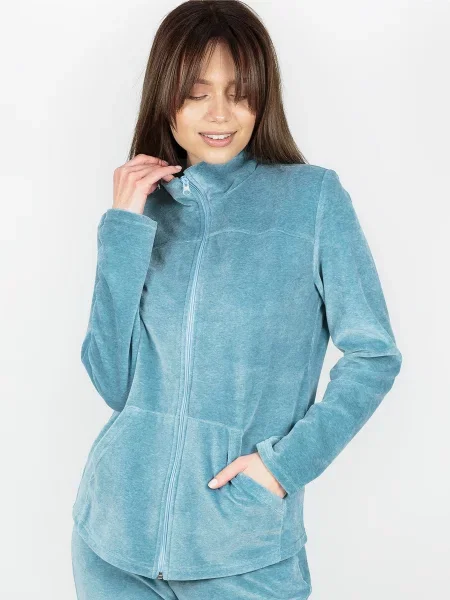 Leinle Кофта для дому Бавовна/віскоза блакитний