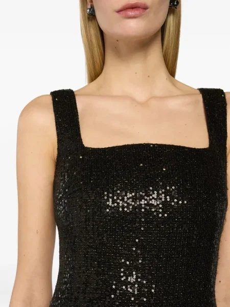 Rochie Genny cu paiete de costum negru