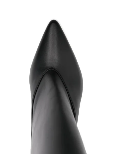 Cizme scurte Jacquemus din piele negru