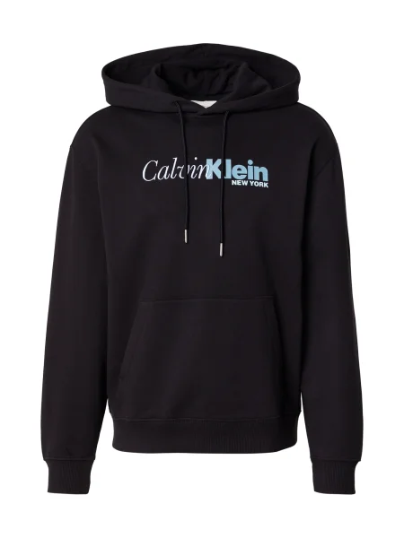 Hoodie Calvin Klein s kapuco črna